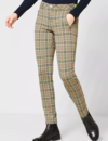 Street One Checkered Pants York - Easy Camel