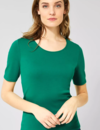 Cecil Organic Halbarmshirt Lena - Lucky Clover Green