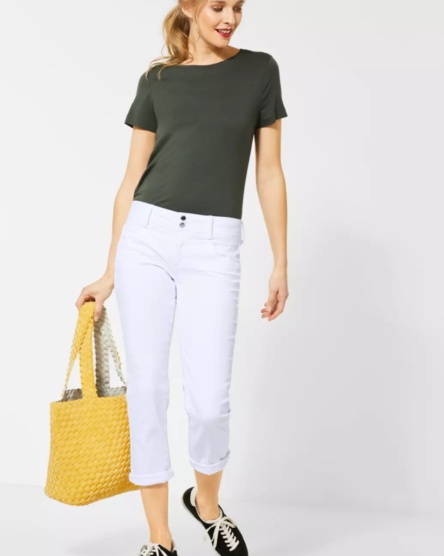 Cotton - Street - Weiße | White Jane 7/8-Hose One Blues