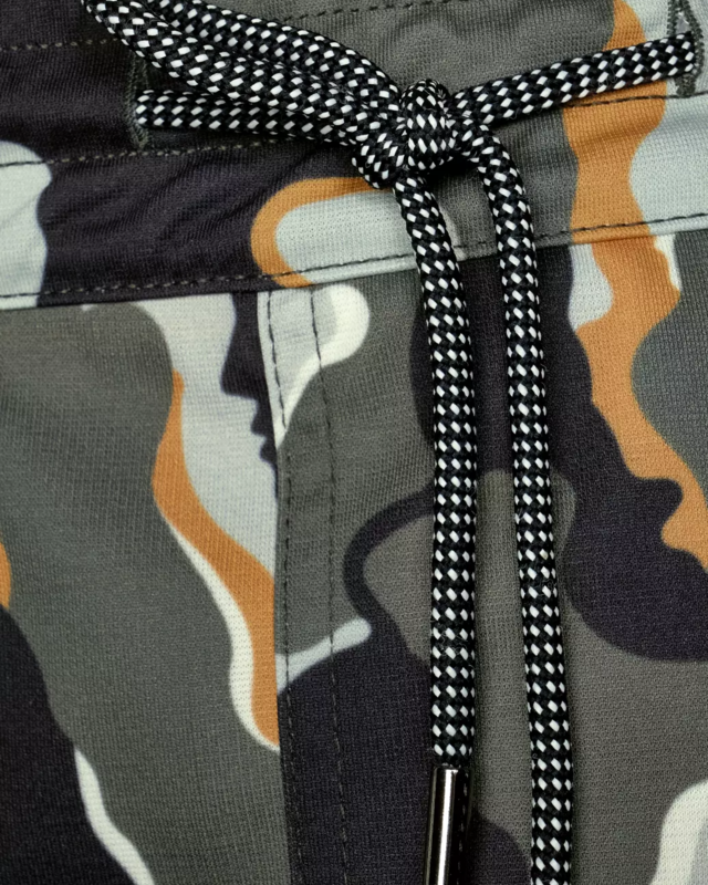 Street One Hose mit Camouflage-Muster - Shady Olive