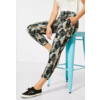 Loose Fit Pants with Camouflage Print Bonny - Shady Olive