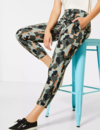 Street One Losse Broek met Camouflage Print Bonny - Shady Olive