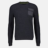 Crewneck Strickpullover - Navy