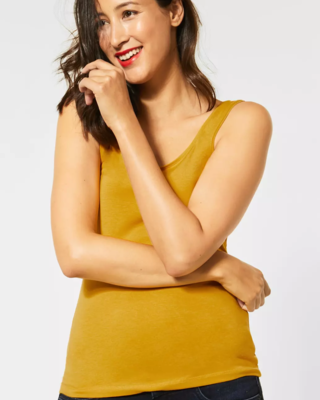 Street One Basic Top Anni - Amber Yellow