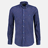 Corduroy Shirt with Print - Mid Blue