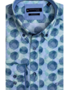 Giordano Button-Down Overhemd  met Print - Dark Green