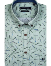 Giordano Kurzarm Hemd mit Print - Green