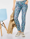 Street One Pants with Floral Print Crissi - Flower Print Denim Wash