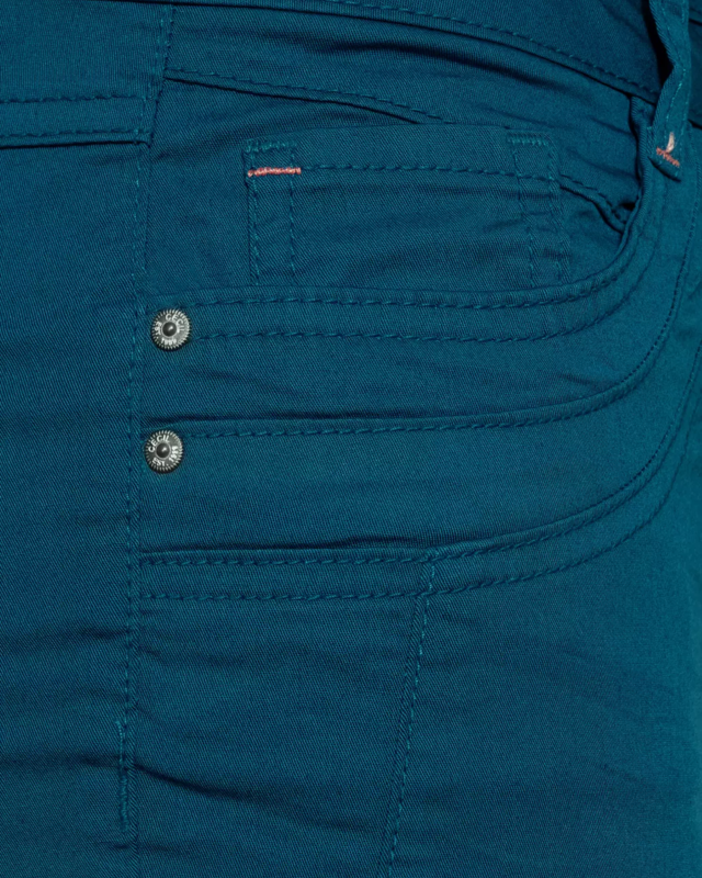 Cecil Slim Fit Pants with High Waist Vicky - Deep Lagoon Blue