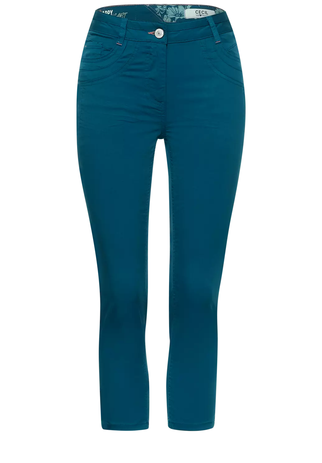Cecil Slim Fit Hose Vicky - Deep Lagoon Blue
