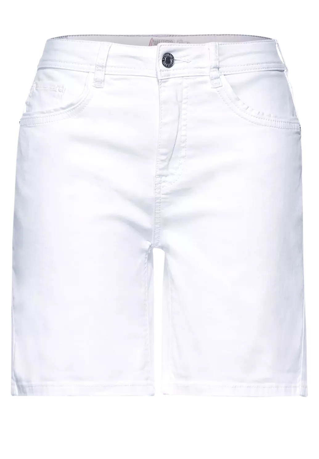 Street One Loose Fit Blues Cotton White Short Kate | - 
