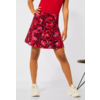 Mini Skirt with Print Cecilia - Spice Red