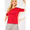 Organic Halbarmshirt Lena -  Poppy Red