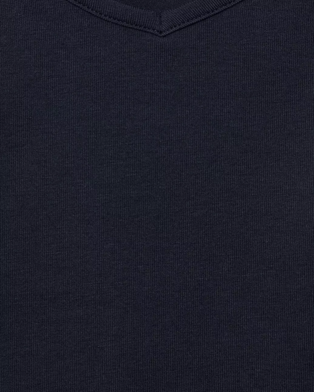 Street One Top met V-hals - Dark Foggy Blue