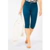 Slim Fit Hose in High Waist Vicky - Deep Lagoon Blue