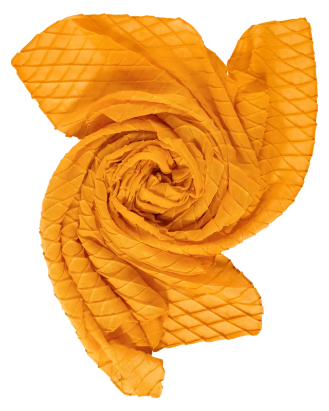 Street One Pleated Scarf - Sulphur Yellow