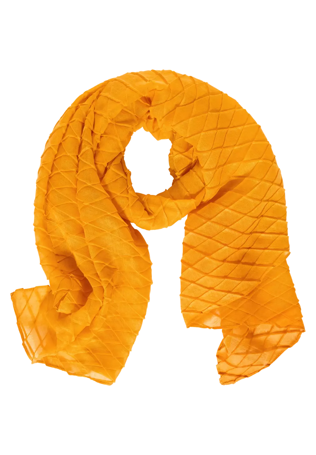 Street One Sjaal in Plissé Look - Sulphur Yellow