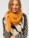 Street One Pleated Scarf - Sulphur Yellow