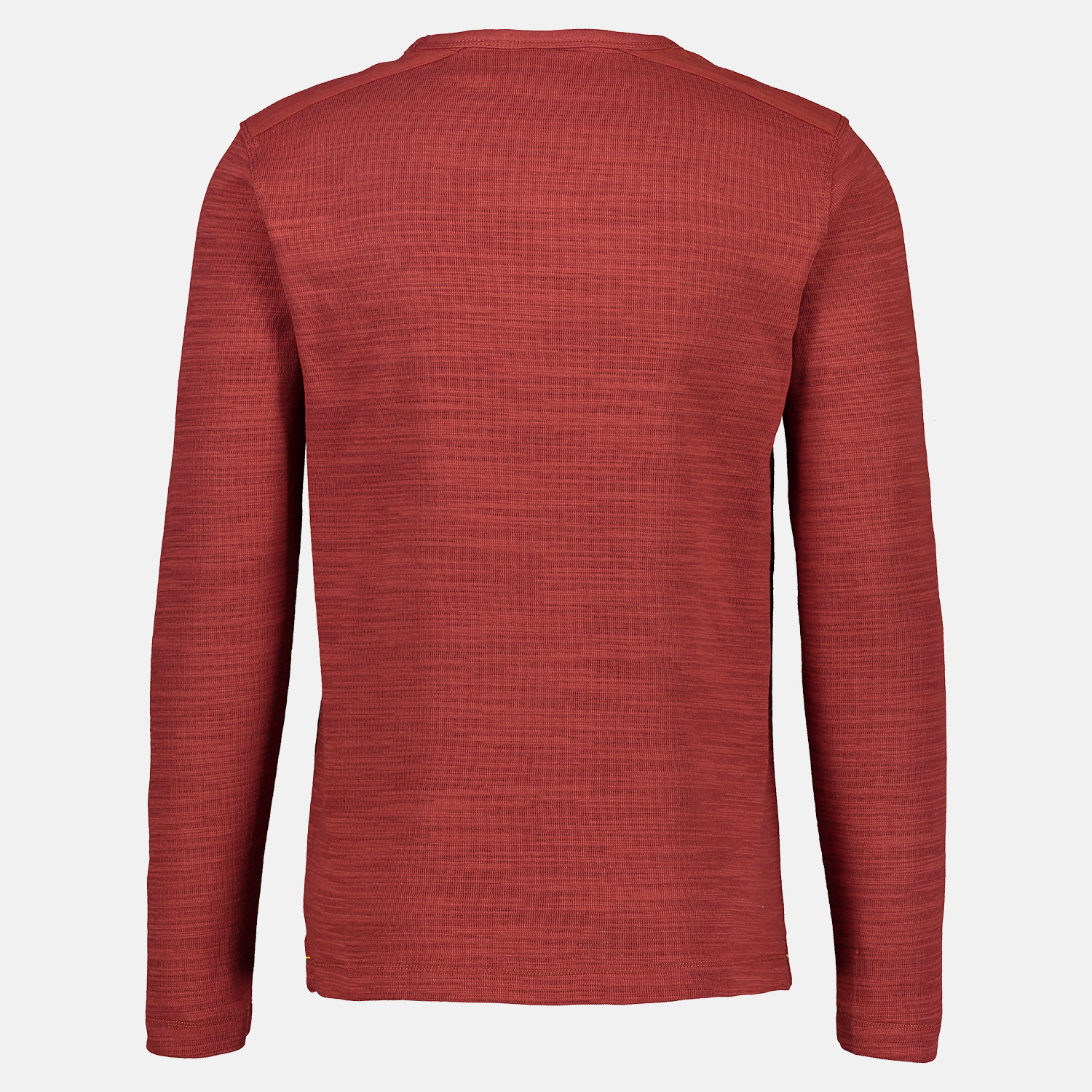 Lerros Longsleeve in Strukturoptik - Burnt Red