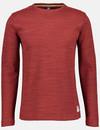 Lerros Longsleeve with Structured Look - Burnt Red