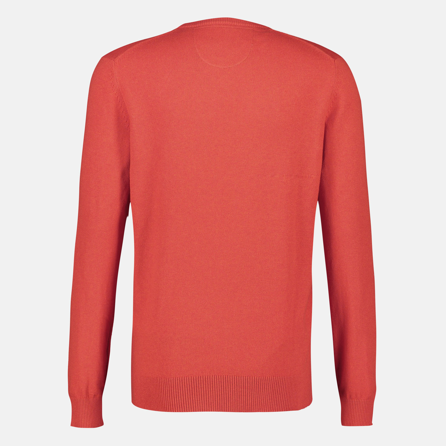 Lerros Pullover mit V-Ausschnitt mit Kaschmir-Anteil - Burnt Red