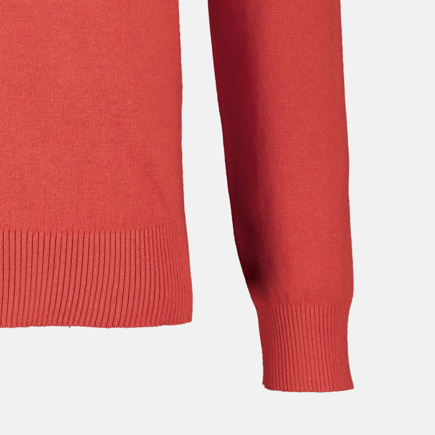 Lerros Pullover mit V-Ausschnitt mit Kaschmir-Anteil - Burnt Red