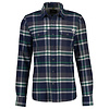 Checkered Flannel Shirt - Navy