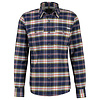 Checkered Flannel Shirt - Bold Navy