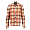 Overshirt mit Karo - Brick Red