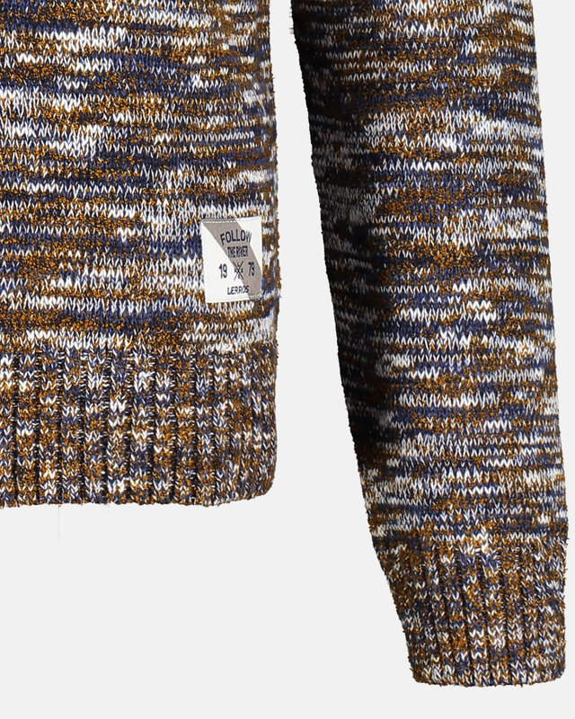 Lerros Gebreide Trui in Gemêleerde Structuurlook - Dark Blue