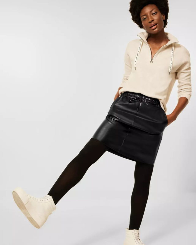 Cecil Mini Rock in PU - Black