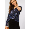 Print Blouse - Black