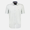 Short Sleeve Shirt with *Mini Check* , Regular Fit - White