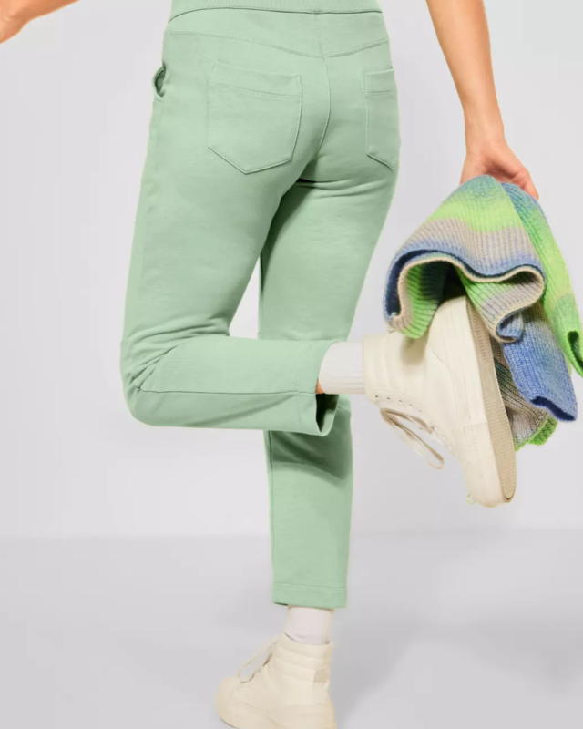 Street One Loose Fit Sweatbroek Bonny - Bright Fern Green