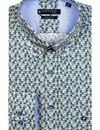 Giordano Button-Down Kurzarm Hemd AOP - Multicolor