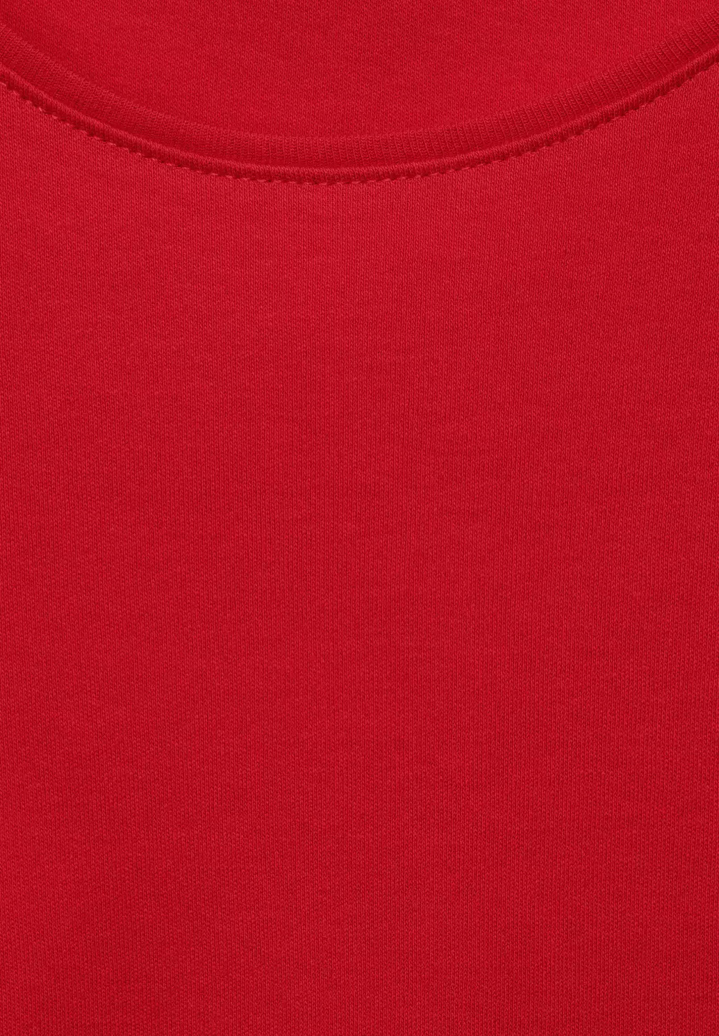 | Organic - CECIL T-Shirt Red - Vibrant Blues Lena Cotton