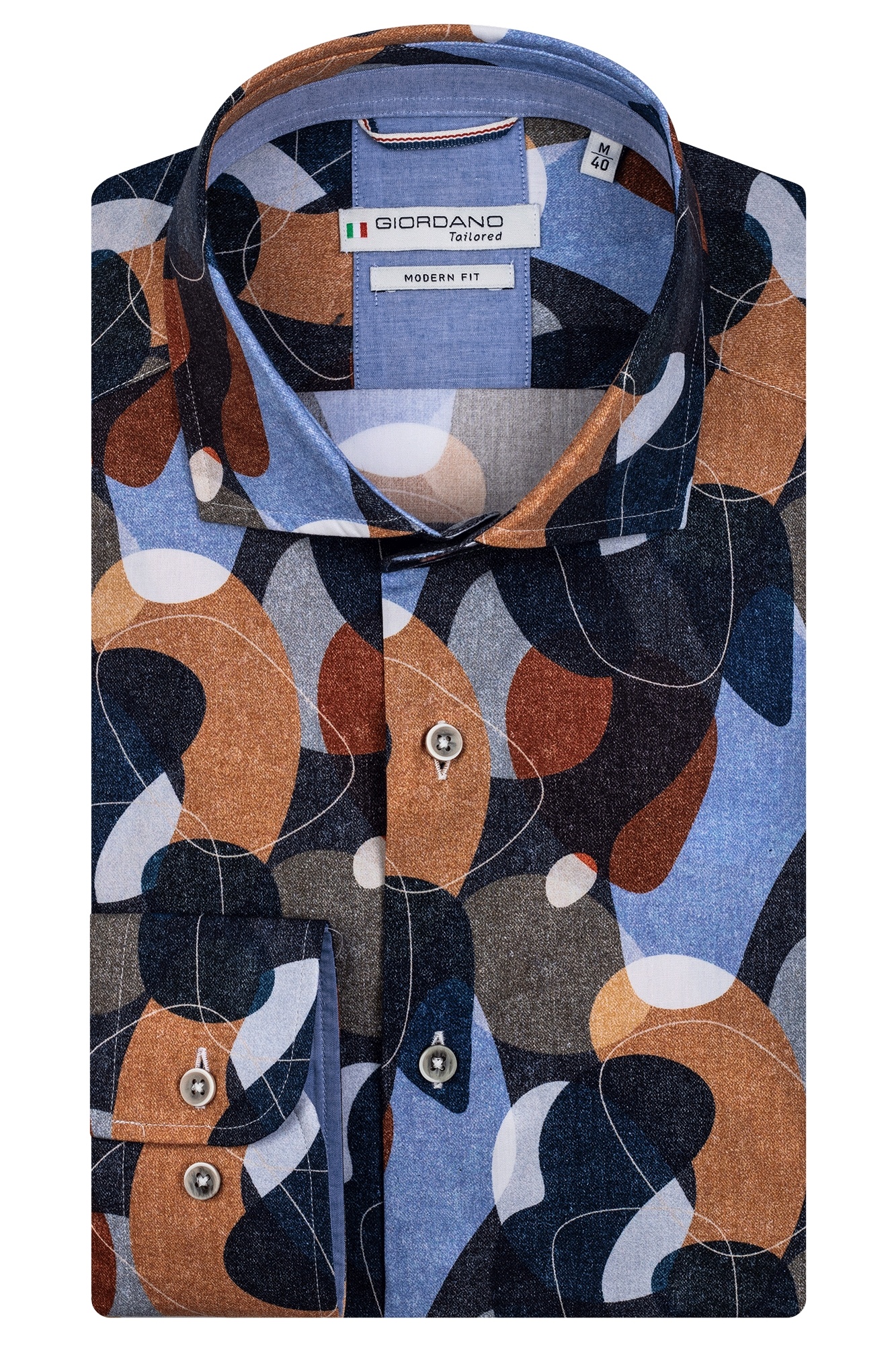 niet verwant Pijnboom kunstmest Giordano Overhemd met Grote Print - Multicolor | - Cotton Blues