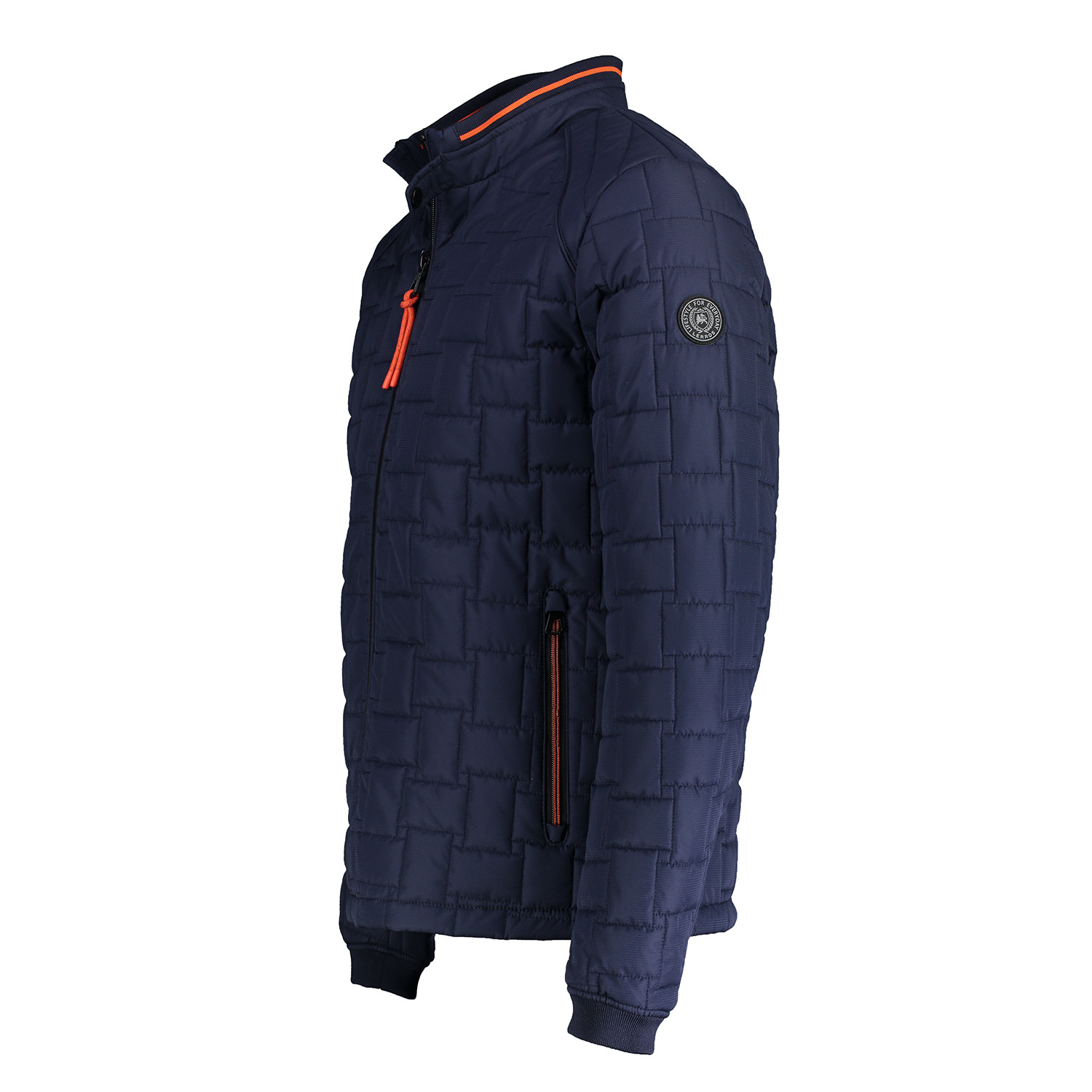 - Cotton Jacket - LERROS Bold Quilted Navy Blues | Sporty