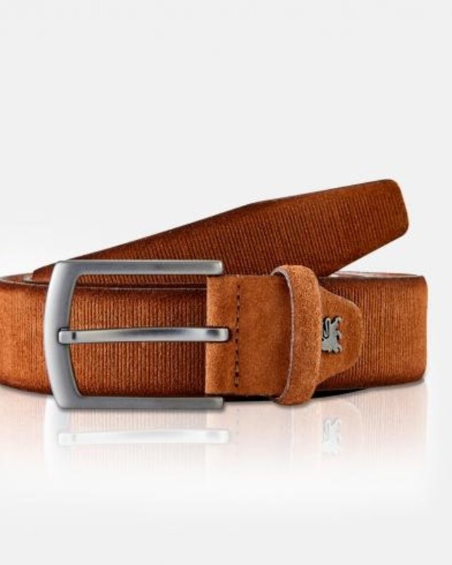 LERROS Gürtel - - Cognac Cotton / Blues | Braun *Kyle