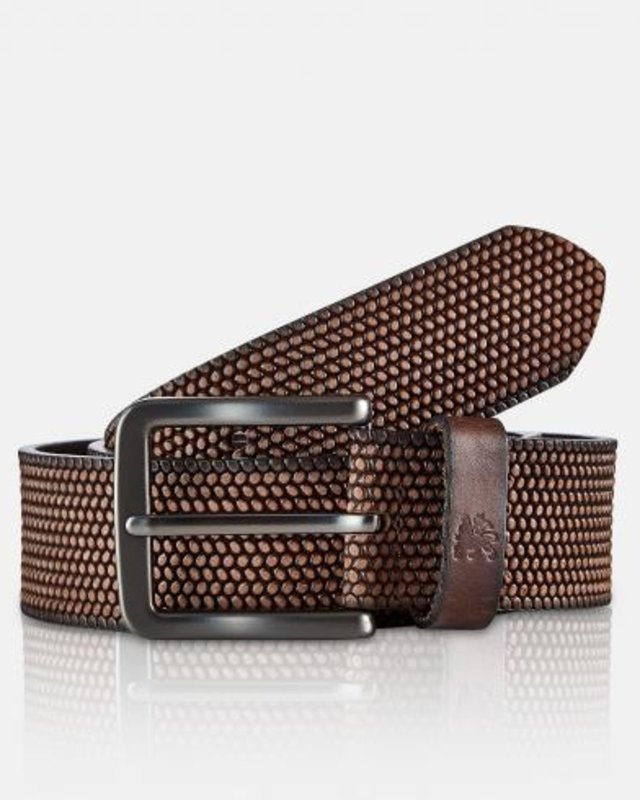 Brown Belt LERROS - *Lewis* Blues - Cotton Dark |