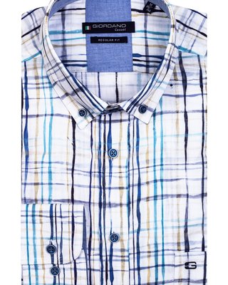 Giordano Kurzarm Hemd - Blue