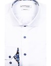Giordano Langarm Hemd, Modern Fit - White