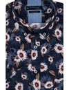 Giordano Print Overhemd Korte Mouw - Navy