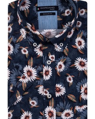 Giordano Print Shirt - Navy