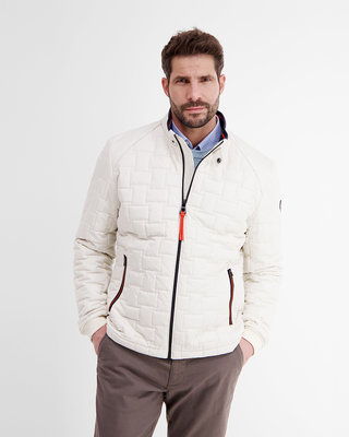 LERROS Steppjacke - Cotton | Antique White - Blues