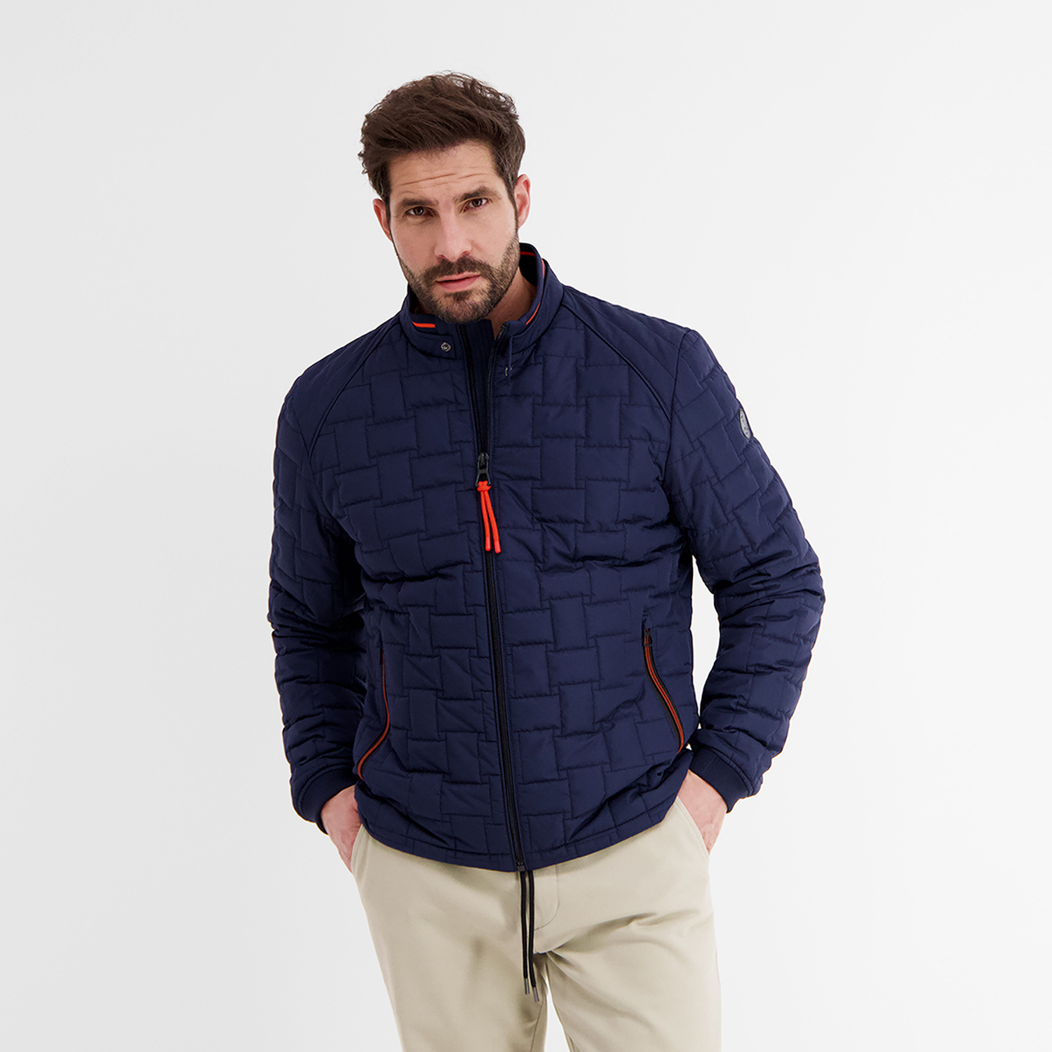 Blau Bold Cotton - / | Steppjacke Blues LERROS - Navy