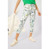 Casual Fit Pants with Print New York - Vanilla White