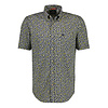 Short Sleeve Shirt with Allover Print - Navy