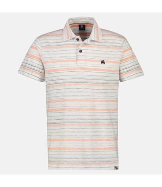 Lerros Polo Shirt with Stripes - Orange