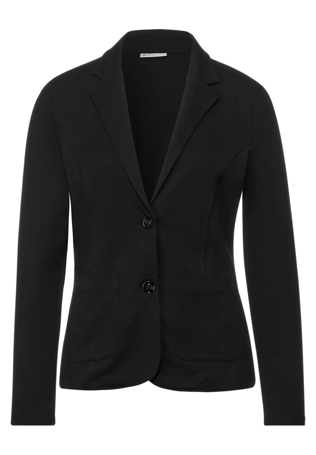 Street One Basic Blazer in Unifarbe - Black